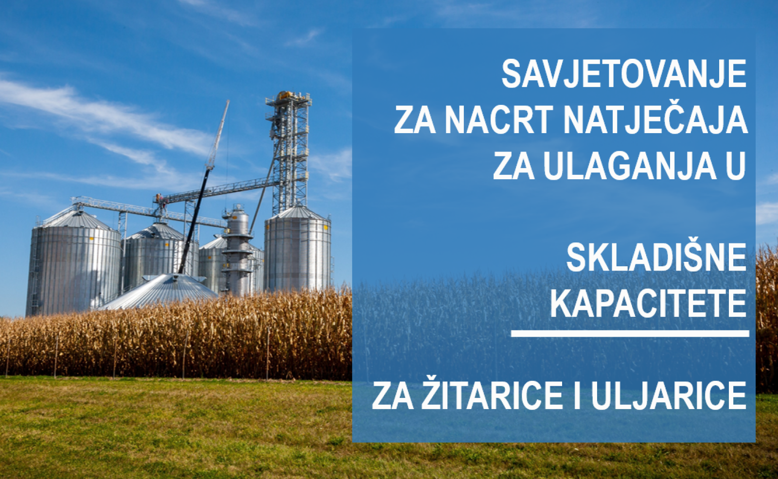 Otvoreno je savjetovanje za Nacrt natječaja za ulaganja u skladišne kapacitete za žitarice i uljarice