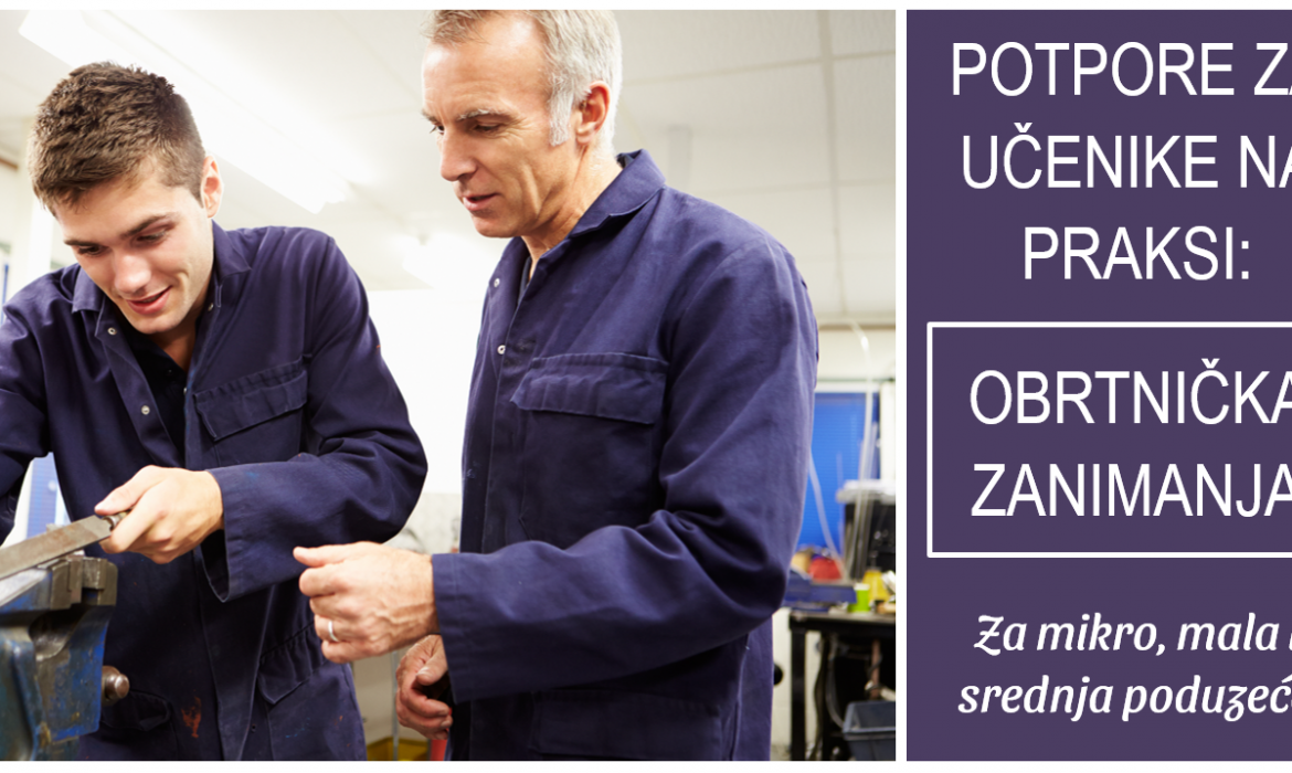 Produžen rok za prijave na Projekt “Naukovanje za obrtnička zanimanja”