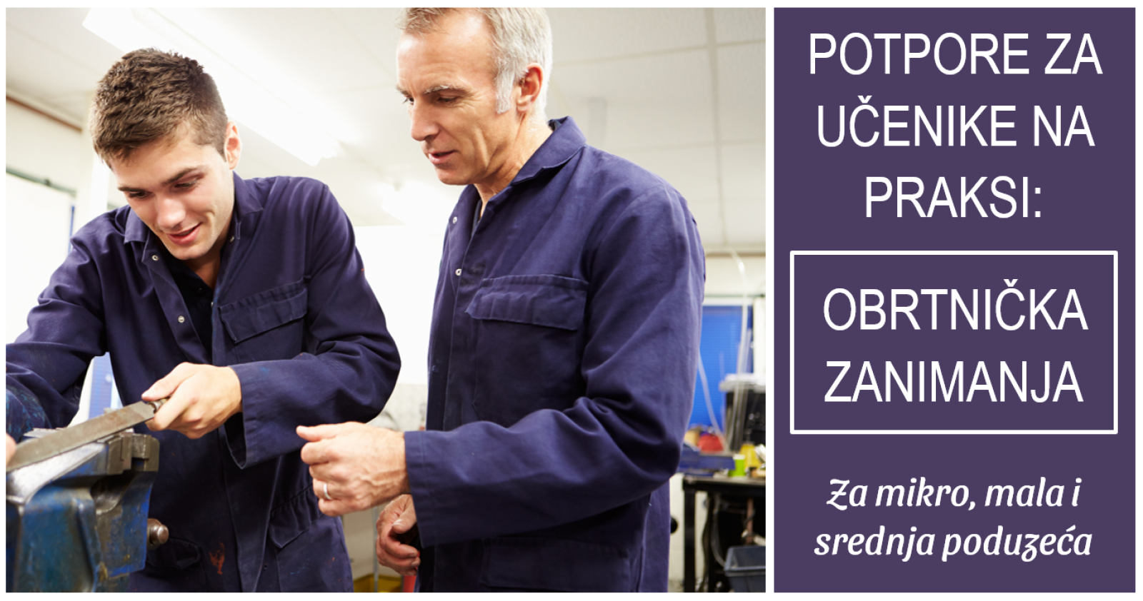 Produžen rok za prijave na Projekt “Naukovanje za obrtnička zanimanja”