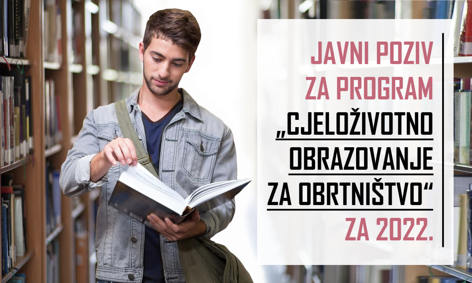 Otvoren javni poziv za program „Cjeloživotno obrazovanje za obrtništvo“