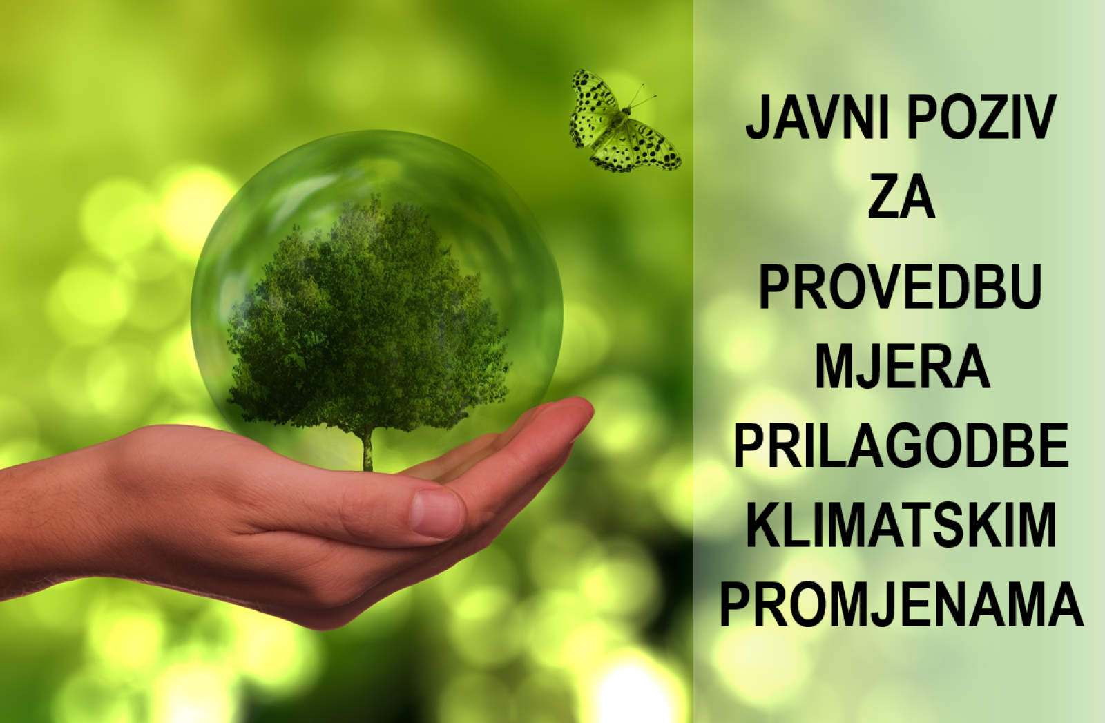 Javni poziv za provedbu mjera prilagodbe klimatskim promjenama