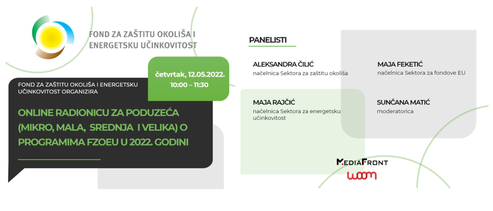 Online radionica namijenjena poduzećima Fonda za zaštitu okoliša i energetsku učinkovitost