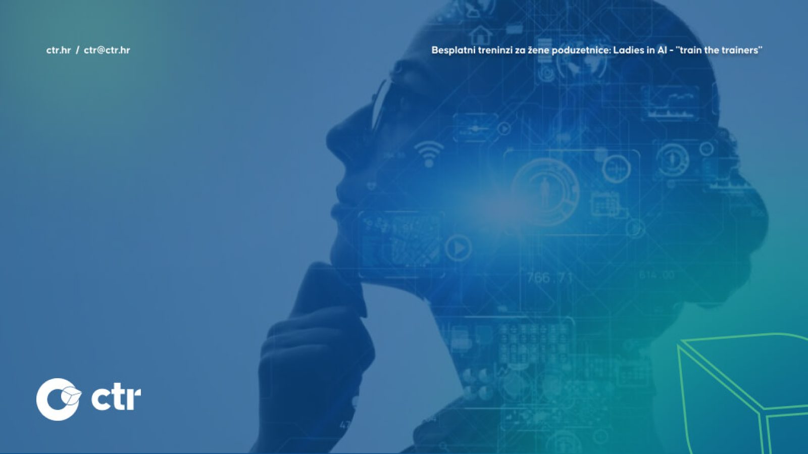 Besplatni treninzi za žene poduzetnice: Ladies in AI – “train the trainers”